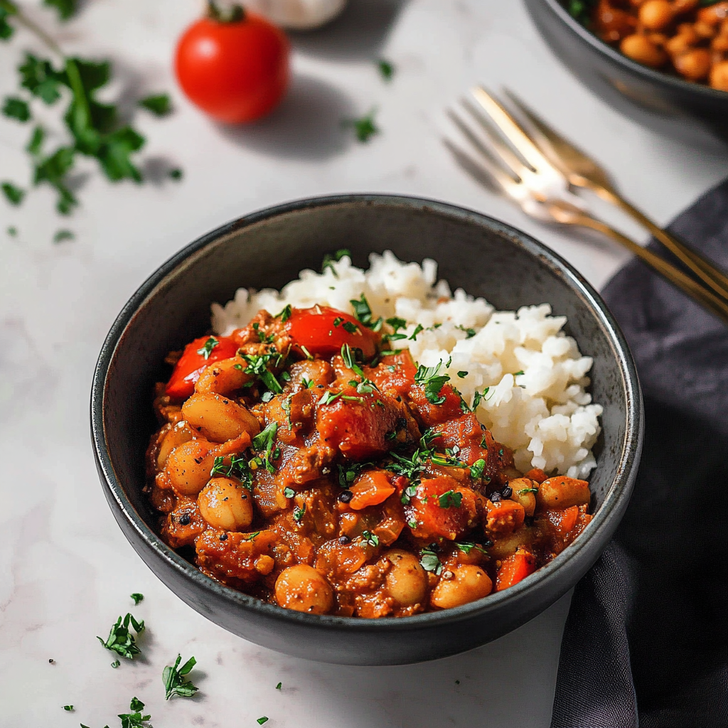 Mafé Vegan aux Haricots Rouges
