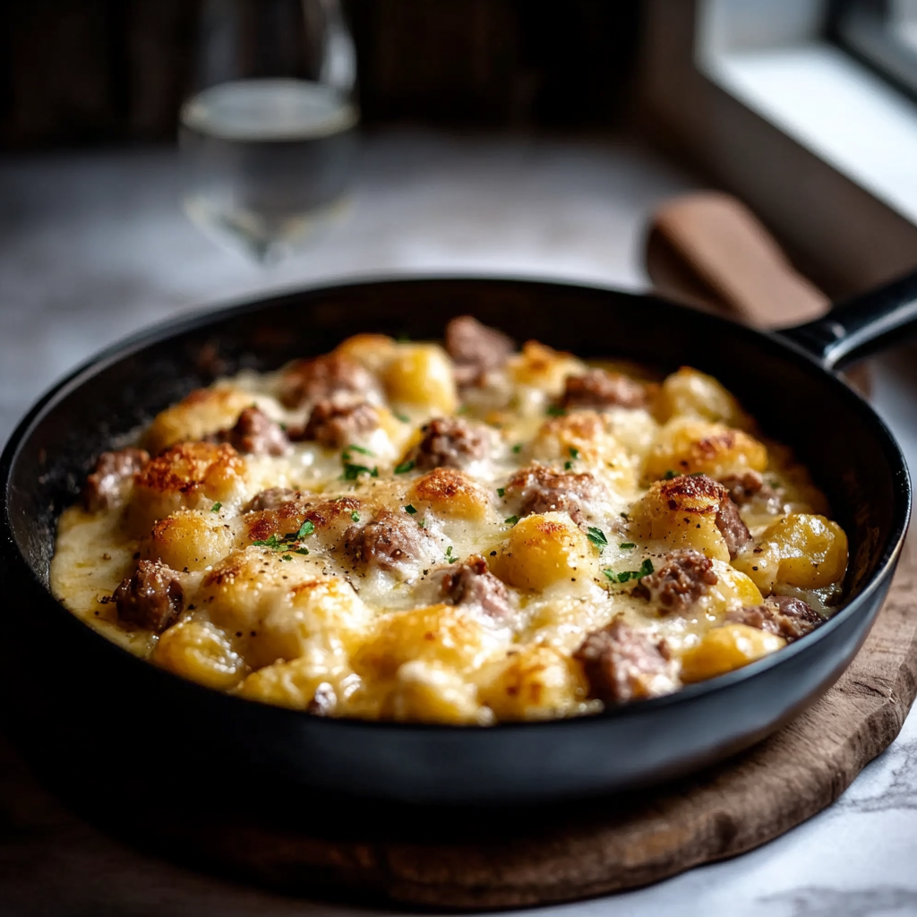 Coquillettes à la viande hachée et raclette depuis recettemoderne
