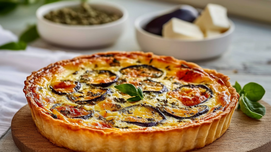 Quiches Méditerranéennes : Poivron, Aubergine et Chèvre