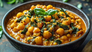 Curry Épinards et Pois Chiches
