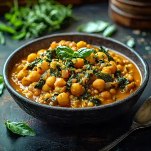 Curry Épinards et Pois Chiches