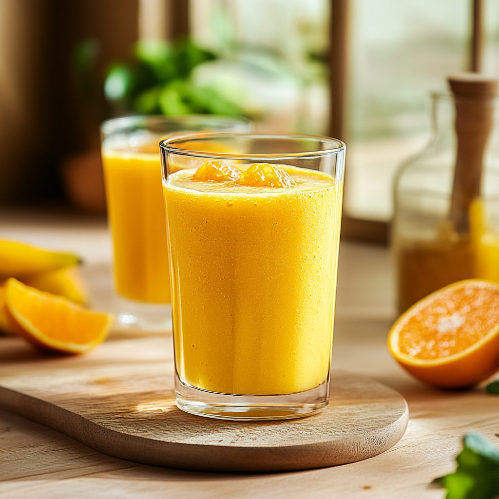 Smoothie Pêche-Orange Délicieux et Revitalisant