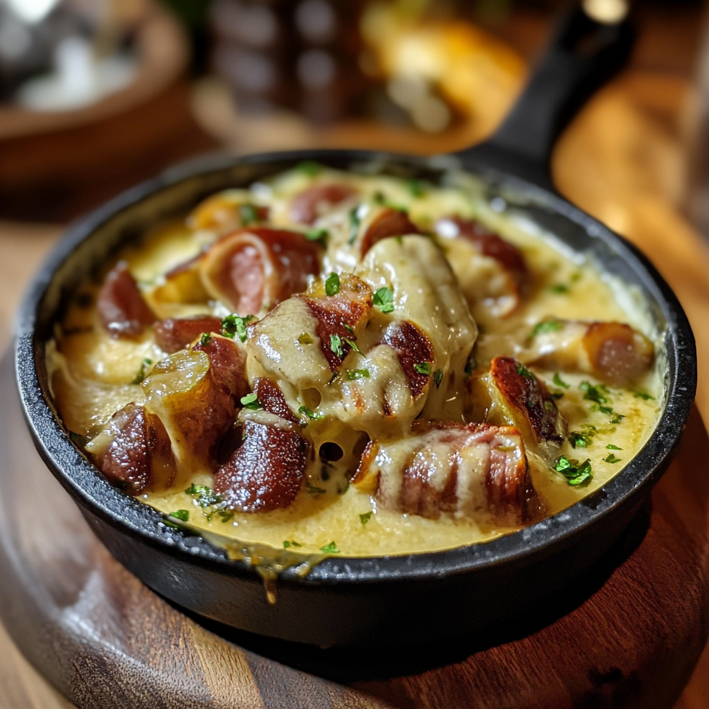 Fondue d’Endives aux Saucisses Fumées depuis recettemoderne