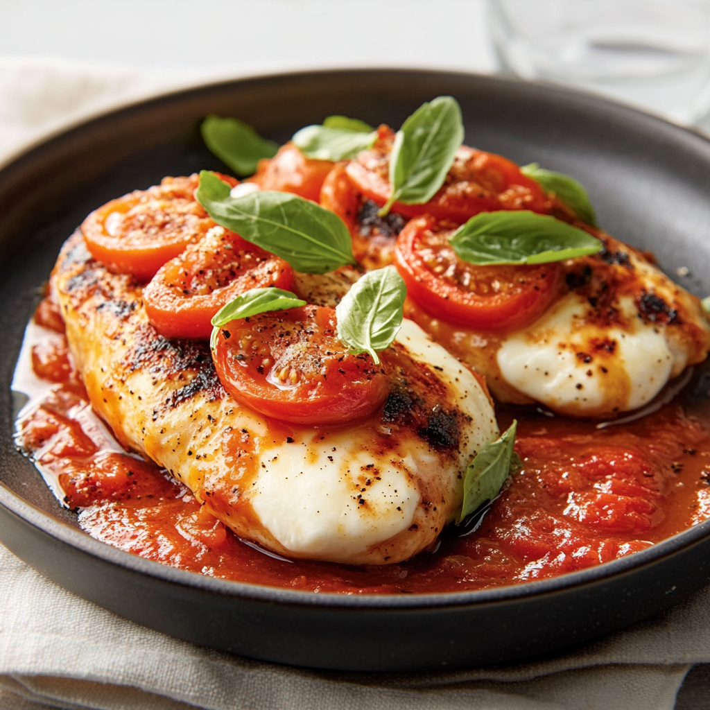 Poulet Mozzarella à la Sauce Tomate depuis recettemoderne