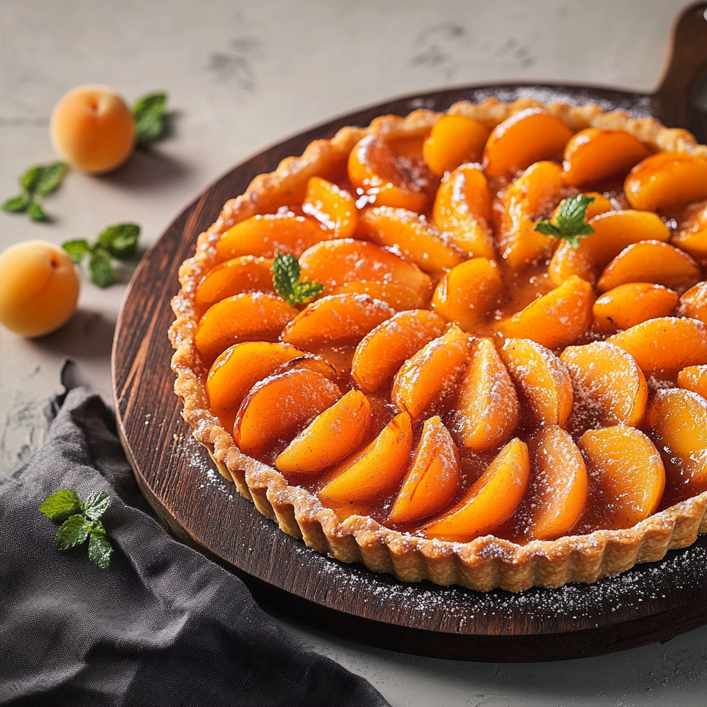 Tarte aux abricots crème d'amande depuis recettemoderne