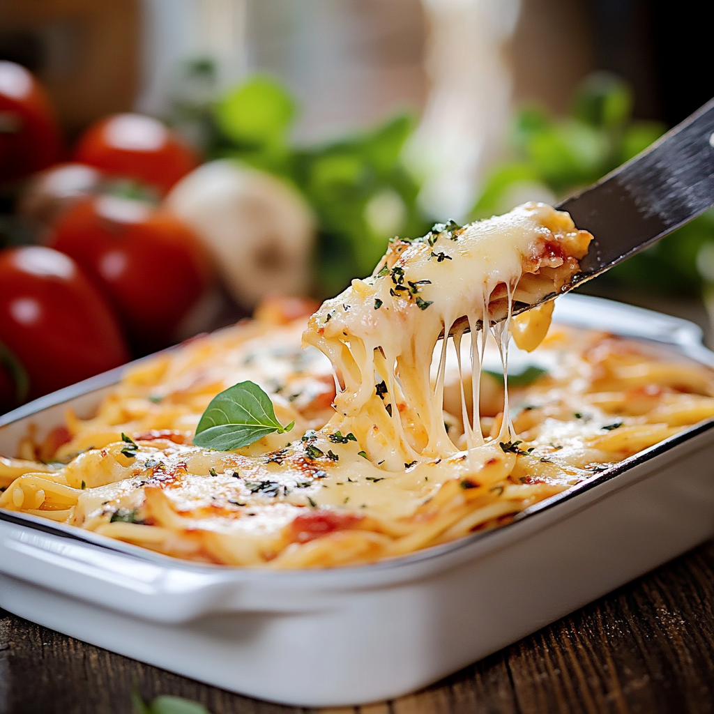 Gratin de spaghetti facile depuis recettemoderne