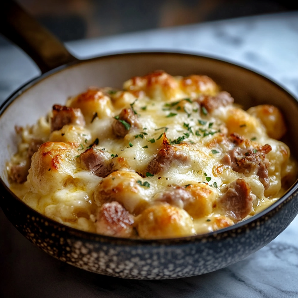 Coquillettes à la viande hachée et raclette depuis recettemoderne