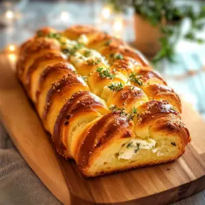 Brioche à Effeuiller au Beurre d'Ail et Mozzarella