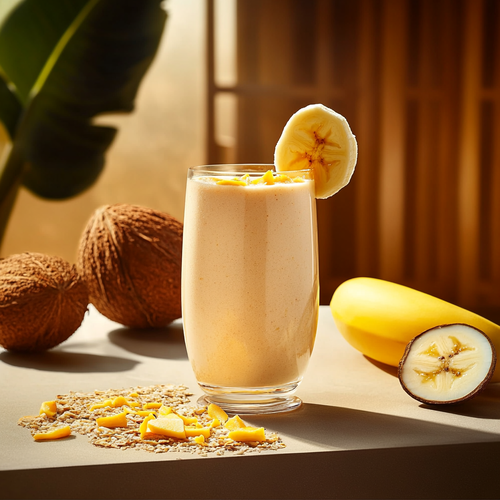 Smoothie Mangue, Banane & Coco