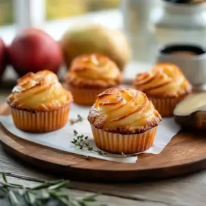 Mini cakes aux pommes depuis recettemoderne