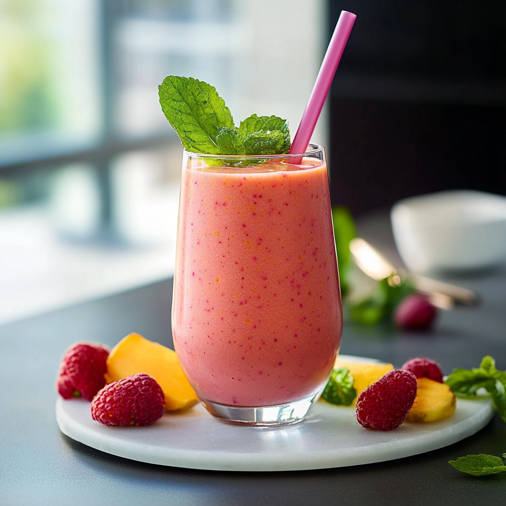 Smoothie Protéiné Fraise-Mangue