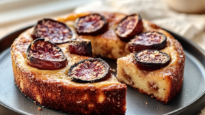 Financier Géant aux Figues: Recette Moelleuse et Savoureuse