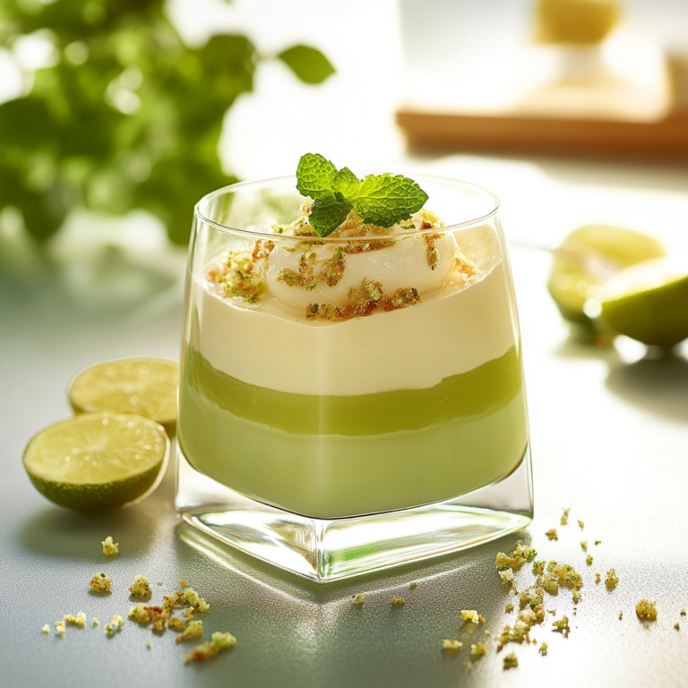 Verrines Mojito : Mousse au Citron et Gelée de Menthe