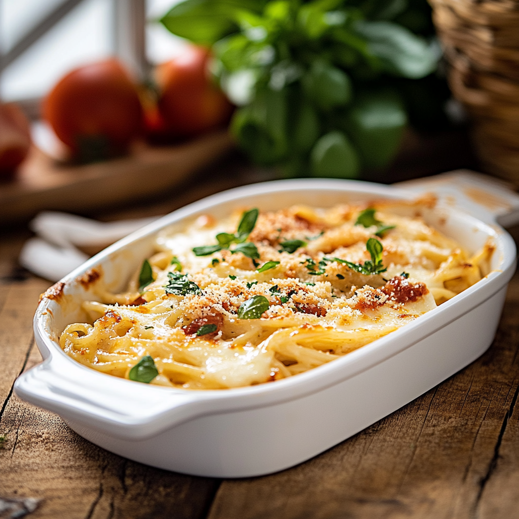Gratin de spaghetti facile depuis recettemoderne