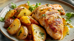 Poulet à l’Italienne et Pommes de Terre Rôties