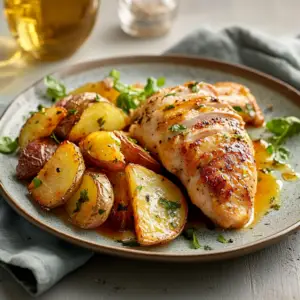 Poulet à l’Italienne et Pommes de Terre Rôties