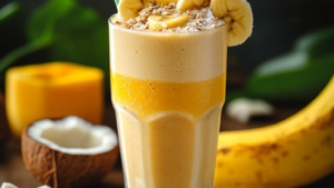 Smoothie Mangue, Banane & Coco