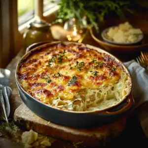 Gratin de poireaux au parmesan depuis recettemoderne