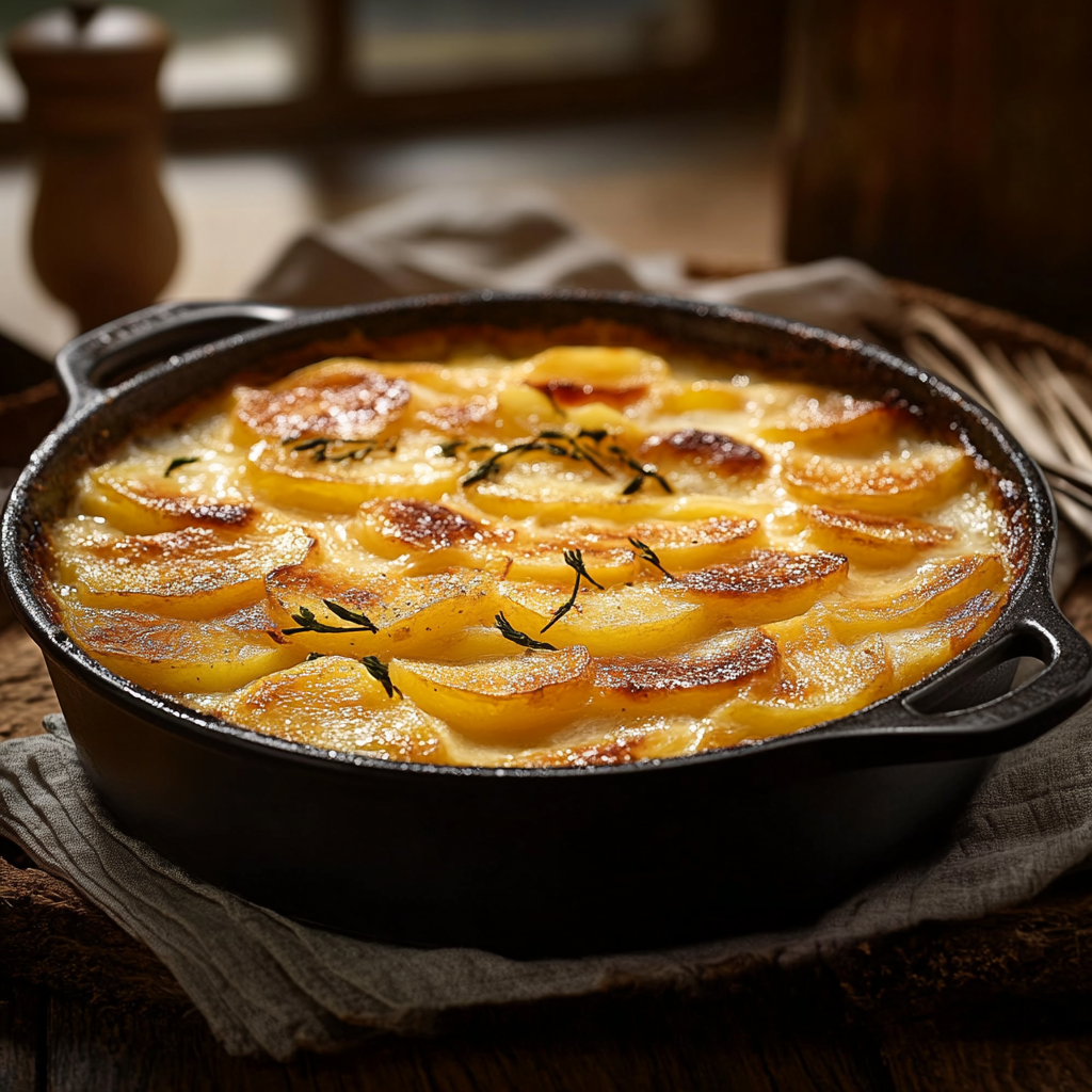 gratin de pommes de terre à la normande depuid recettemoderne
