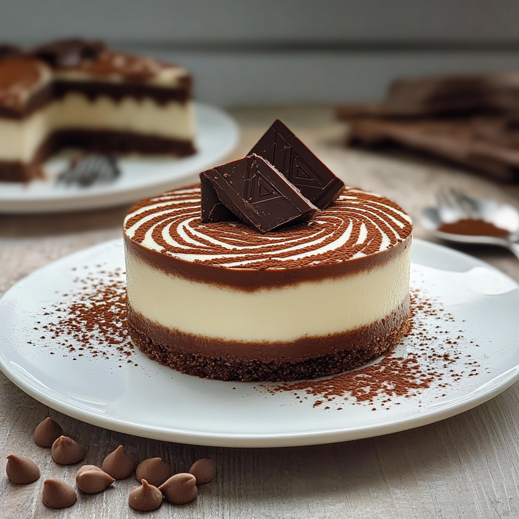 Mousse Zébrée aux Deux Chocolats