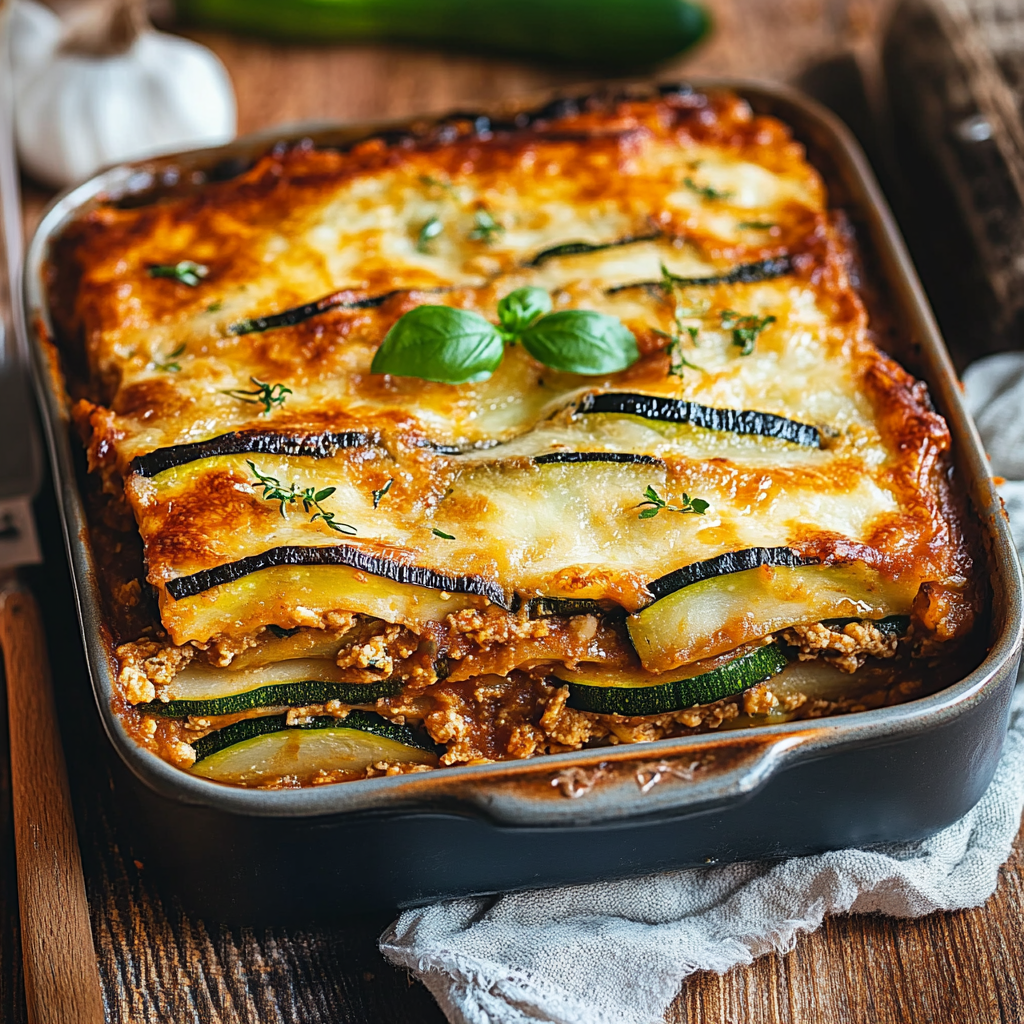 Moussaka aux courgettes depuis recettemoderne