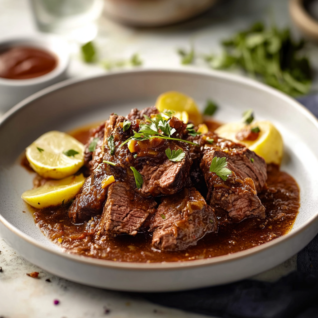 Effiloché de boeuf mijoté depuis recettemoderne