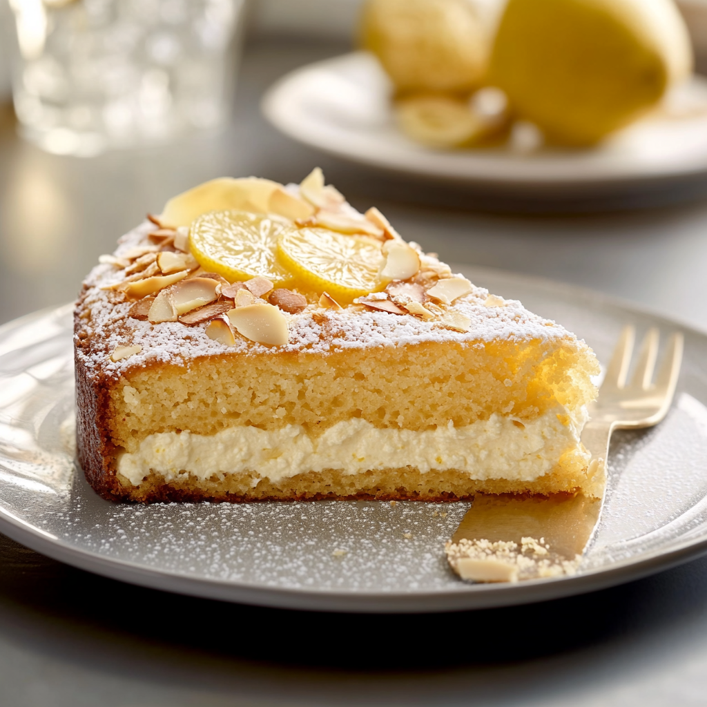 Gâteau à la Ricotta, Amande & Citron