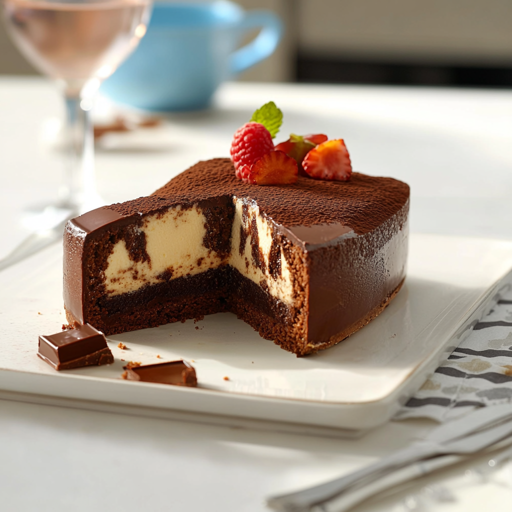 Mousse Marbrée aux Deux Chocolats
