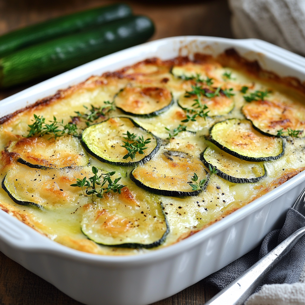 Gratin de Courgettes au Thon : Un Plat Léger et Savoureux