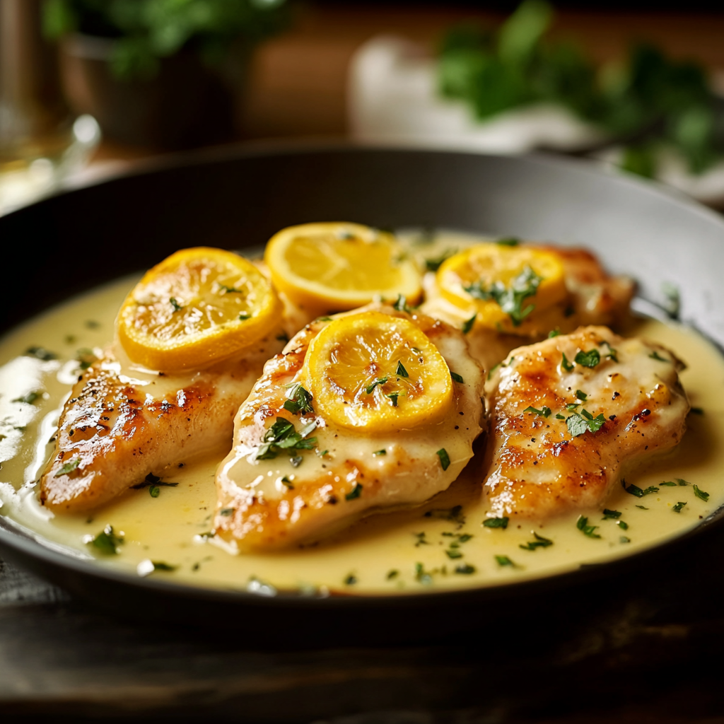 Piccata de poulet crémeux au citron depuis recettemoderne