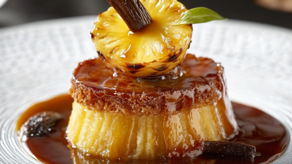 Palets Bretons aux Ananas Poêlé et Sauce Caramel