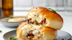Buns Farcis Poulet & Mozzarella