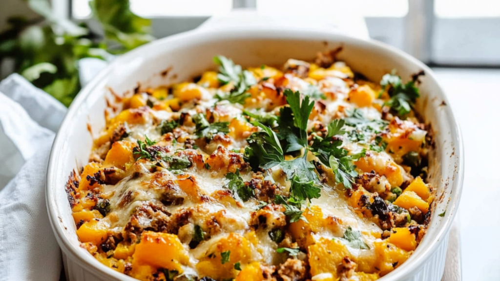 Casserole de courge butternut depuis recettemoderne