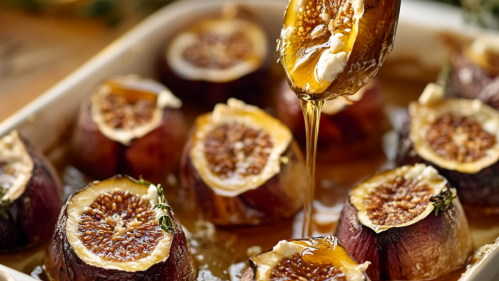 Figues rôties au chèvre depuis recettemoderne