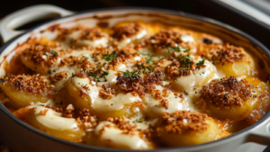 Gratin de patates douces au chèvre depuis recettemoderne