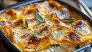 Lasagnes aux légumes d'automne chèvre butternut depuis recettemoderne