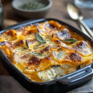 Lasagnes aux légumes d'automne chèvre butternut depuis recettemoderne