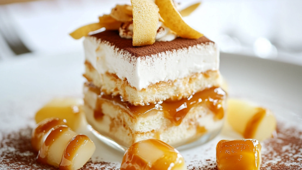 Tiramisu Pomme Caramel Beurre Salé depuis recettemoderne