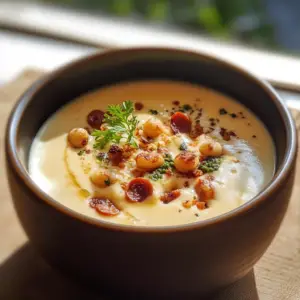 velouté de chou fleur au chorizo et noisettes depuis recettemoderne