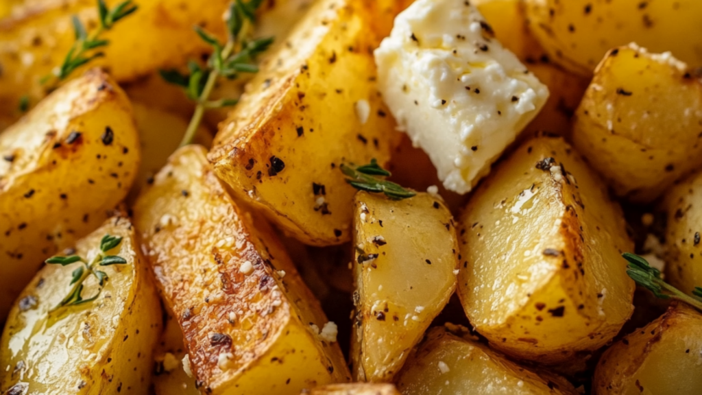 Pommes de terre rôties à la feta depuis recettemoderne