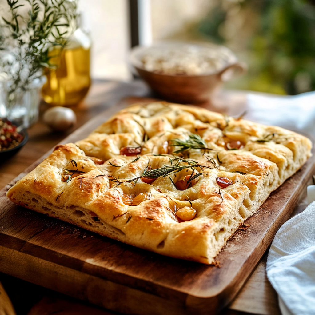 Focaccia maison moelleuse depuis recettemoderne