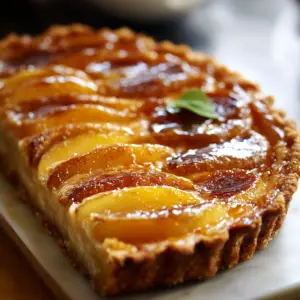 Tarte aux pommes crème brûlée depuis recettemoderne