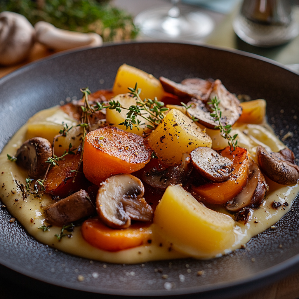 Ragoût de Carottes et Champignons depuis recettemoderne