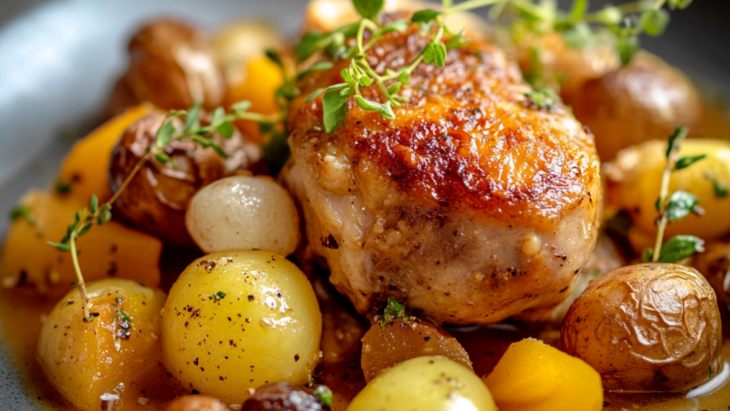 Ragoût de pommes de terre au poulet depuis recettemoderne