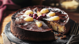 Clafoutis aux Poires et au Chocolat depuis recettemoderne