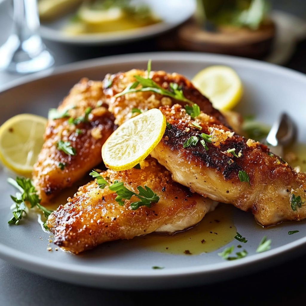 Aiguillettes de poulet au citron depuis recettemoderne