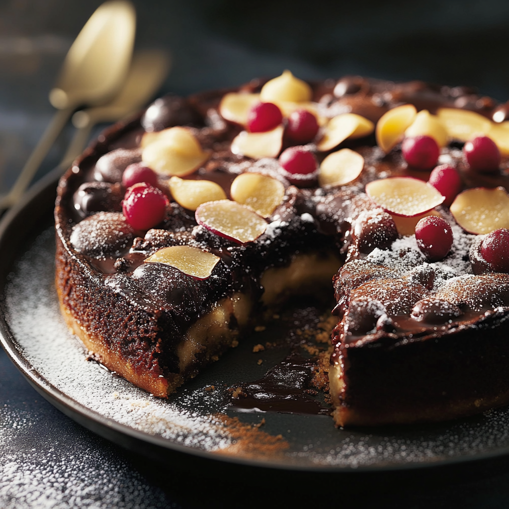Clafoutis aux Poires et au Chocolat depuis recettemoderne