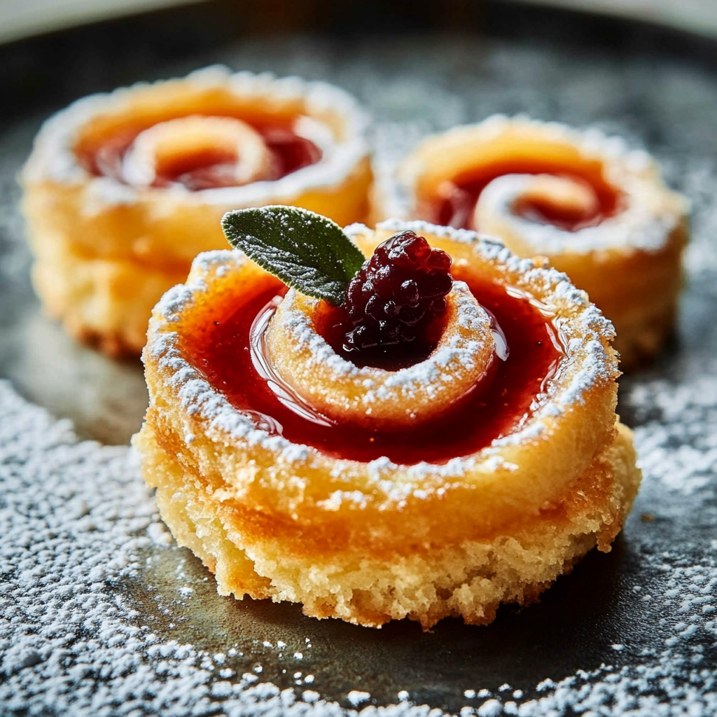 Mini spirales à la confiture depuis recettemoderne