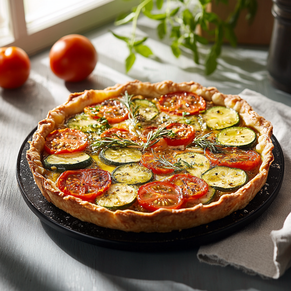 Tarte d'été aux légumes depuis recettemoderne