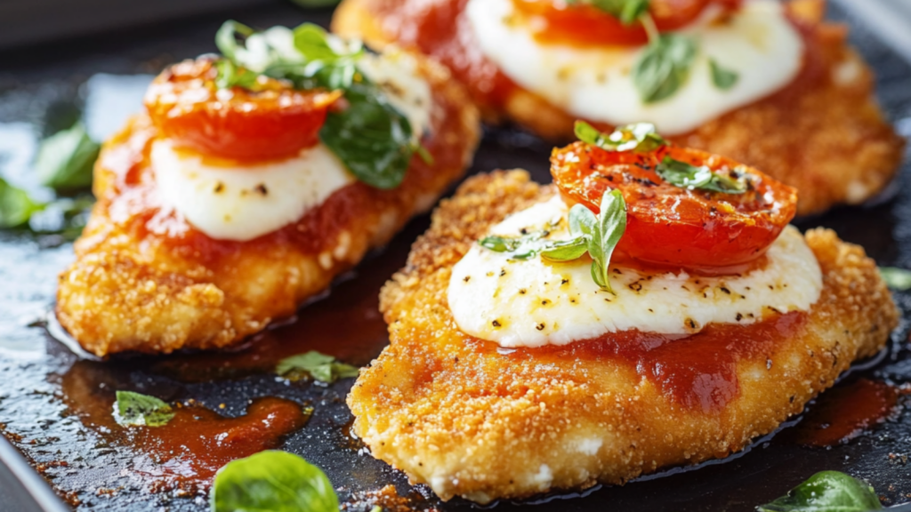 Escalope de poulet mozzarella depuis recettemoderne